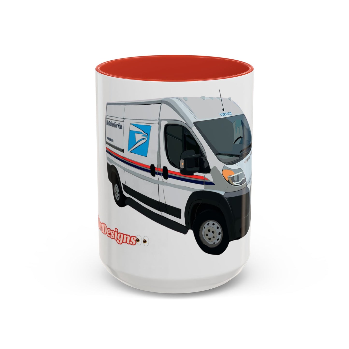 PROMASTER.  Coffee Mug — Postal Delivery Van Illustration