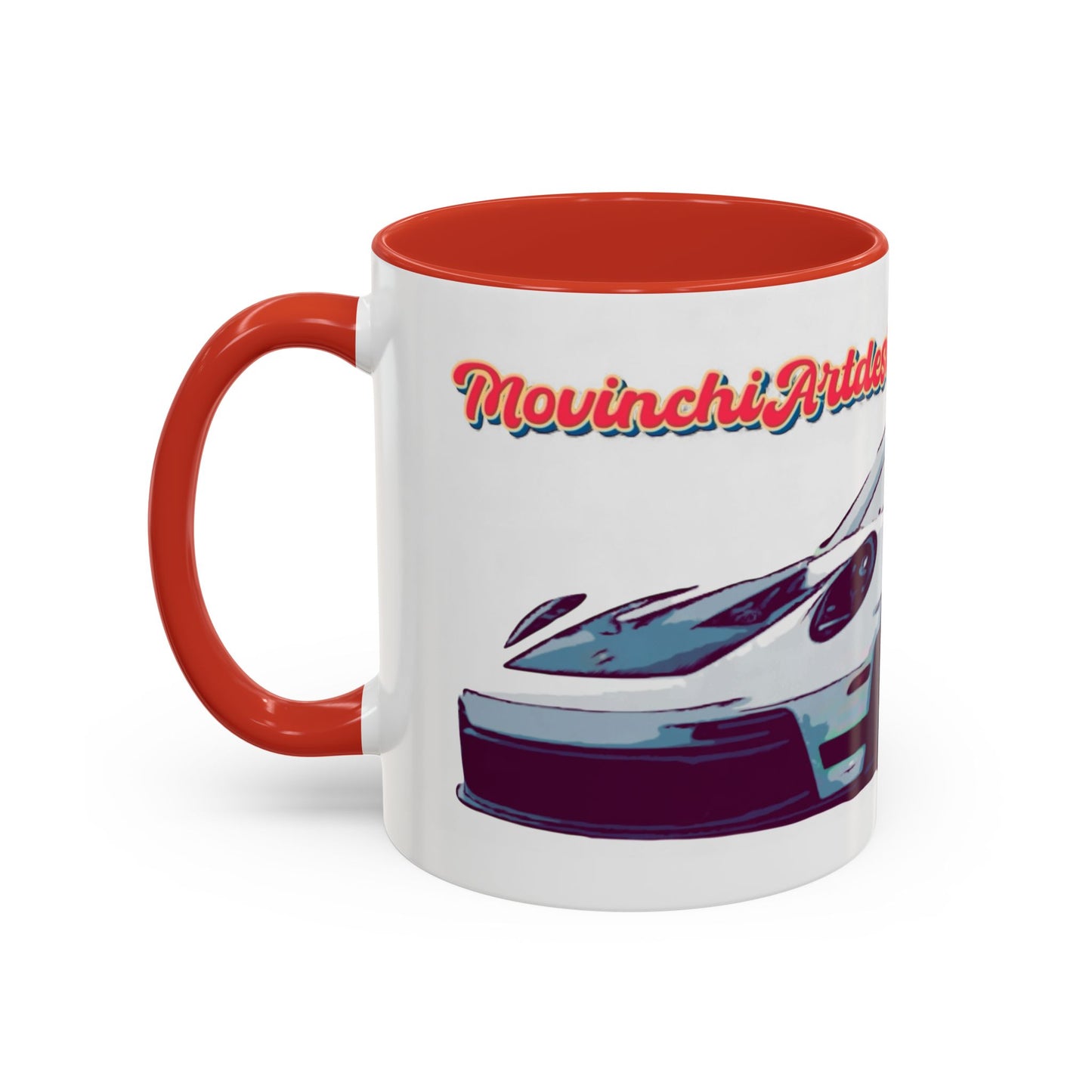 Porsche GT3 Cup Accent Coffee Mug – Racing Car Graphic 11/15oz