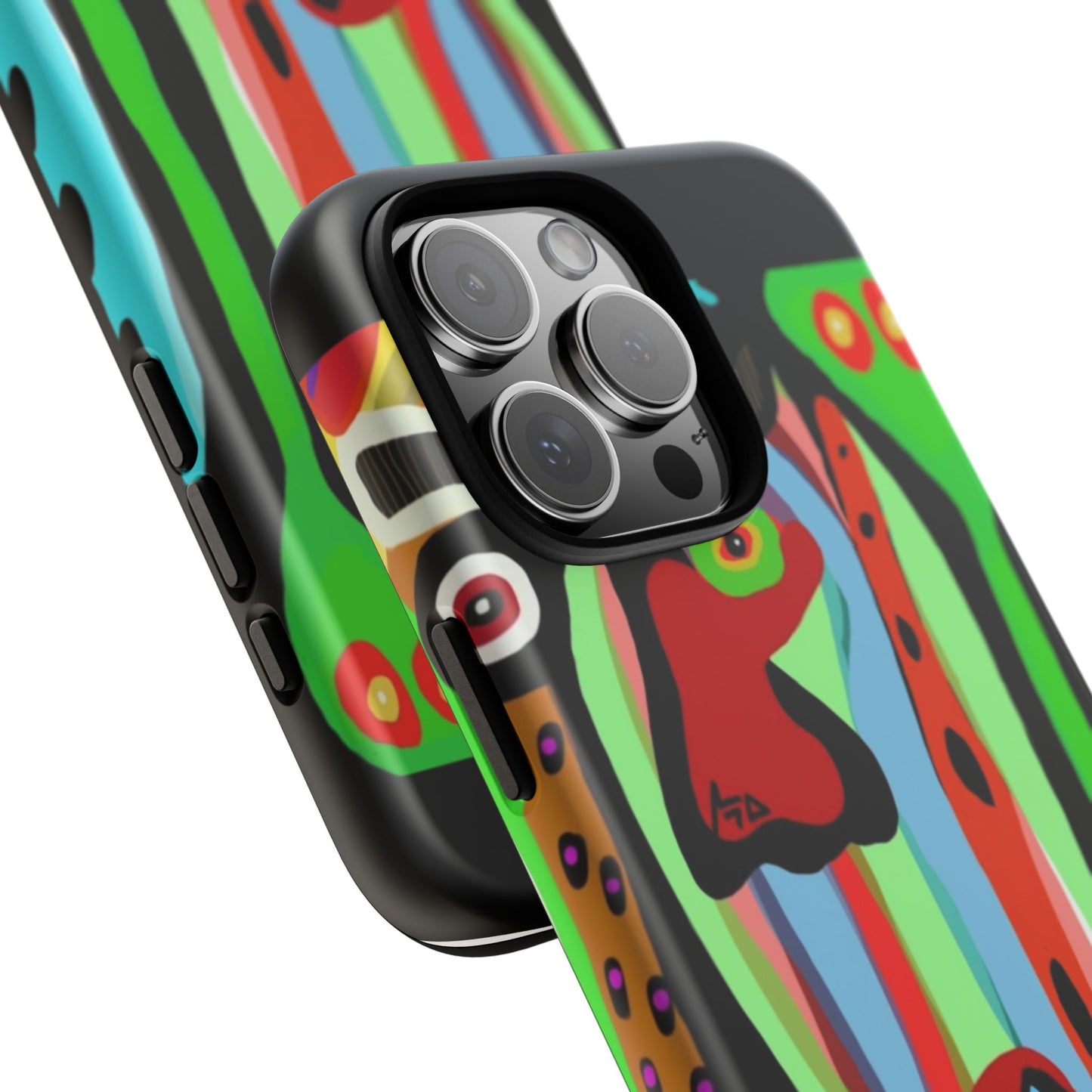 CRAZY.   Tribal Face Phone Case — Colorful Modern Art iPhone Cover