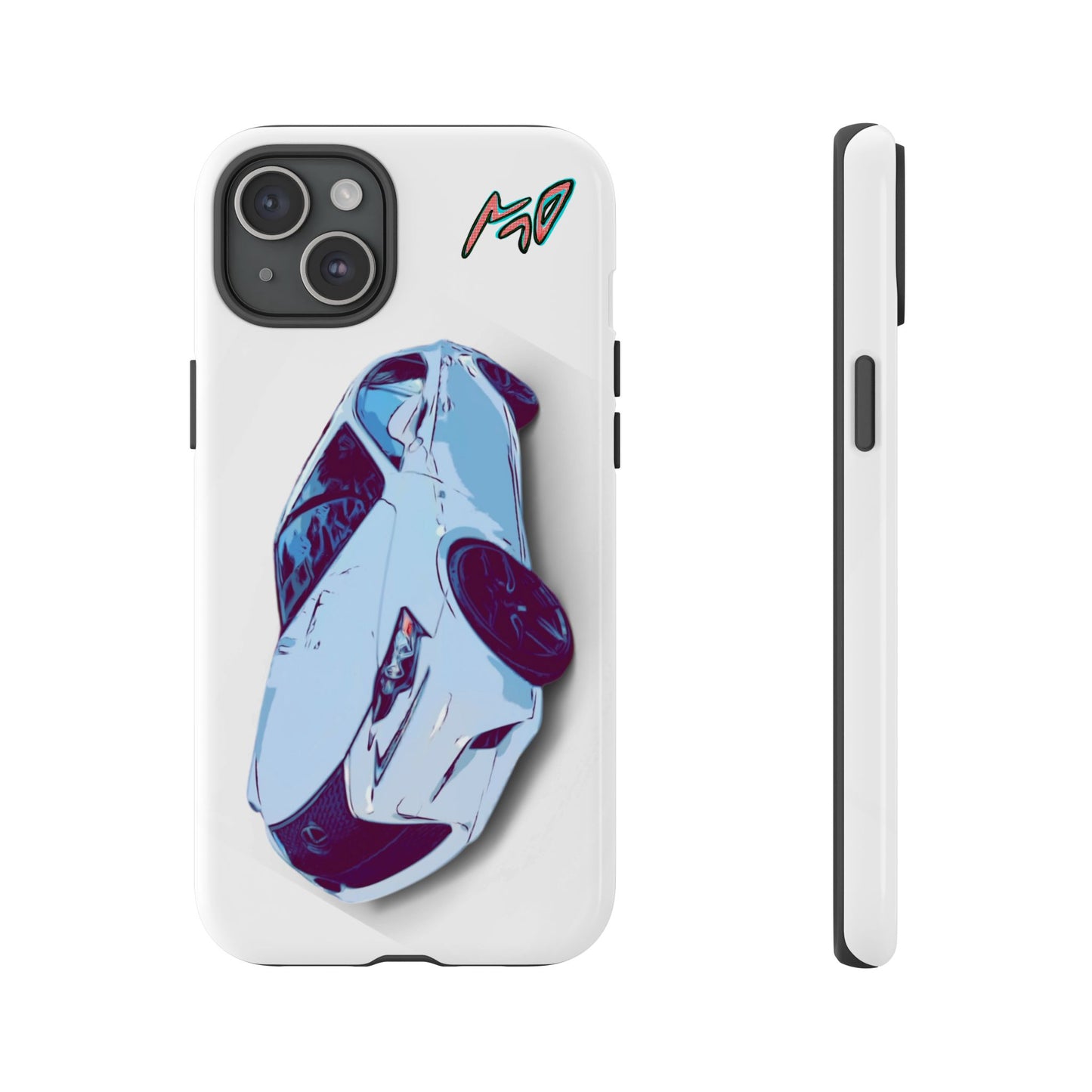 Melvin White Sports Car Phone Case - Retro Pop Art Supercar Protective Tough Case