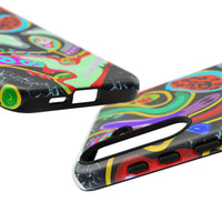 CRAZY4  Abstract Neon Skull Phone Case — Colorful Psychedelic Protective Cover