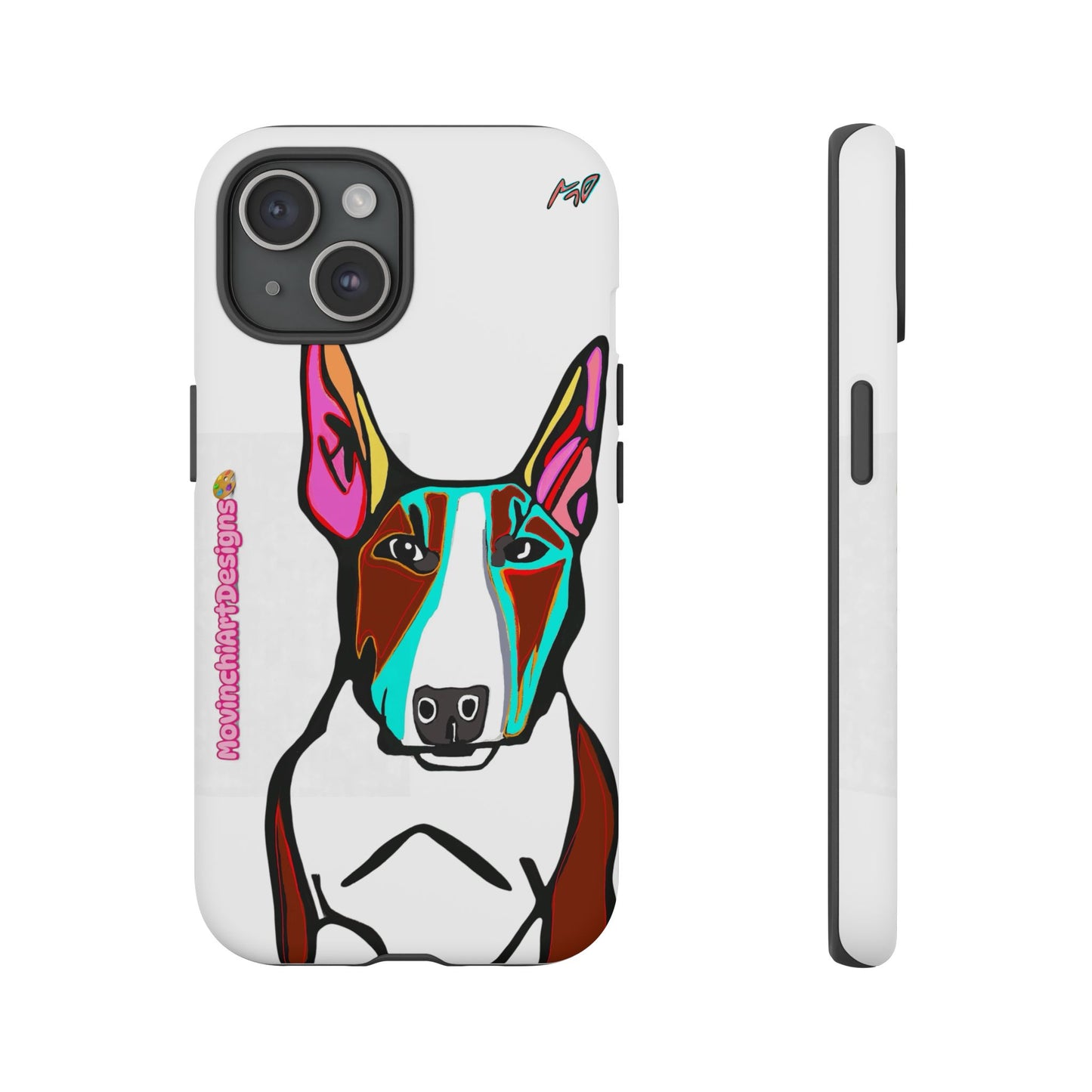 MR Bull Terrier Phone Case — Colorful Pop Art Tough Cases for Dog Lovers