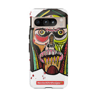 KUNTA.  Abstract Tribal Skull Phone Case — Colorful Street Art Protective Cover