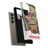 KUNTA.  Abstract Tribal Skull Phone Case — Colorful Street Art Protective Cover
