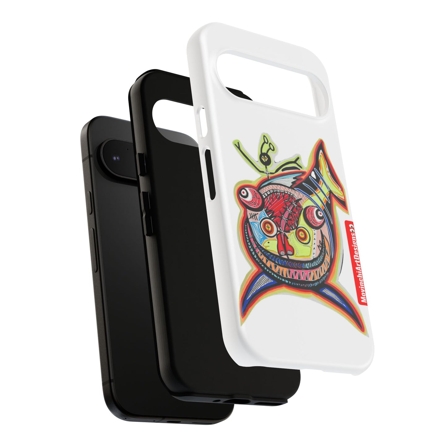 Phone Case — Colorful Abstract PARASITE  Fish Art Tough Cases