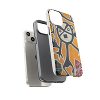 Abstract TAINO  Tribal Art Phone Case – Bold Orange Graphic Protective Cover