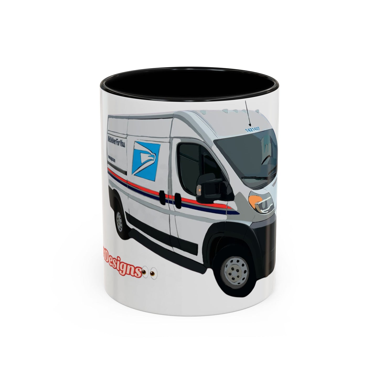 PROMASTER.  Coffee Mug — Postal Delivery Van Illustration