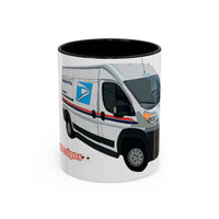 PROMASTER.  Coffee Mug — Postal Delivery Van Illustration