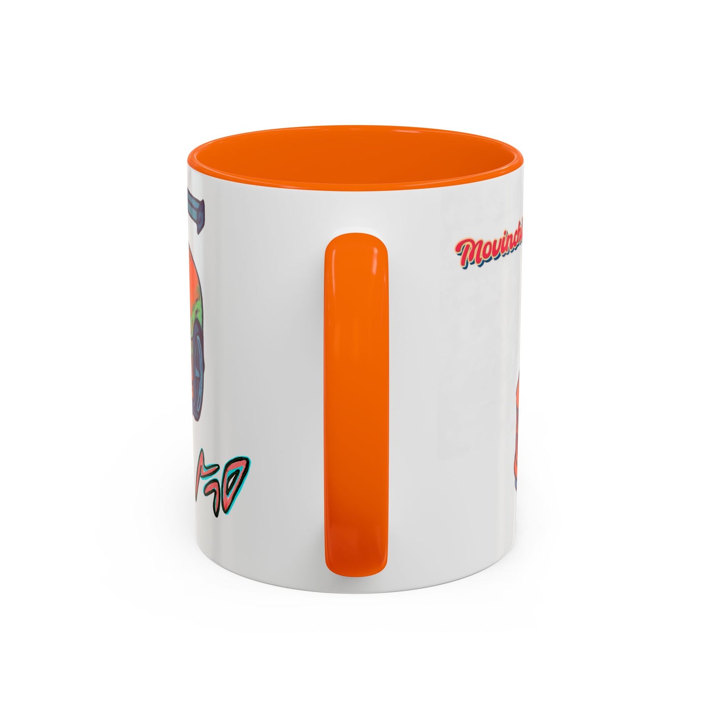 Racing Supra Accent Coffee Mug (11/15oz) — Orange Drift Car Design