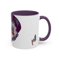 Edgy 3x  Horror Face Accent Coffee Mug (11/15oz) — 'ANAL 3X' Graphic