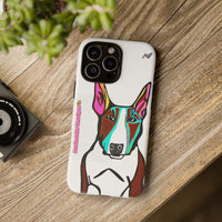 MR Bull Terrier Phone Case — Colorful Pop Art Tough Cases for Dog Lovers