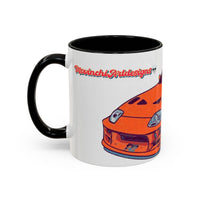 Racing Supra Accent Coffee Mug (11/15oz) — Orange Drift Car Design