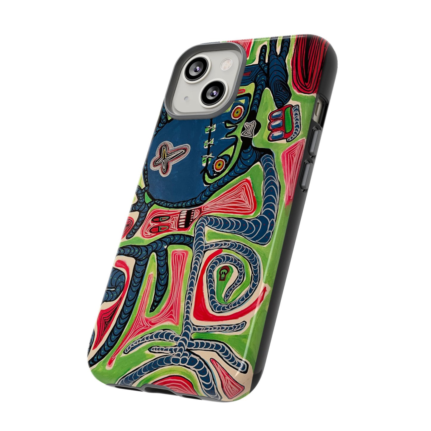 Abstract AFTERLIFE Phone Case — Bold Psychedelic Music Art