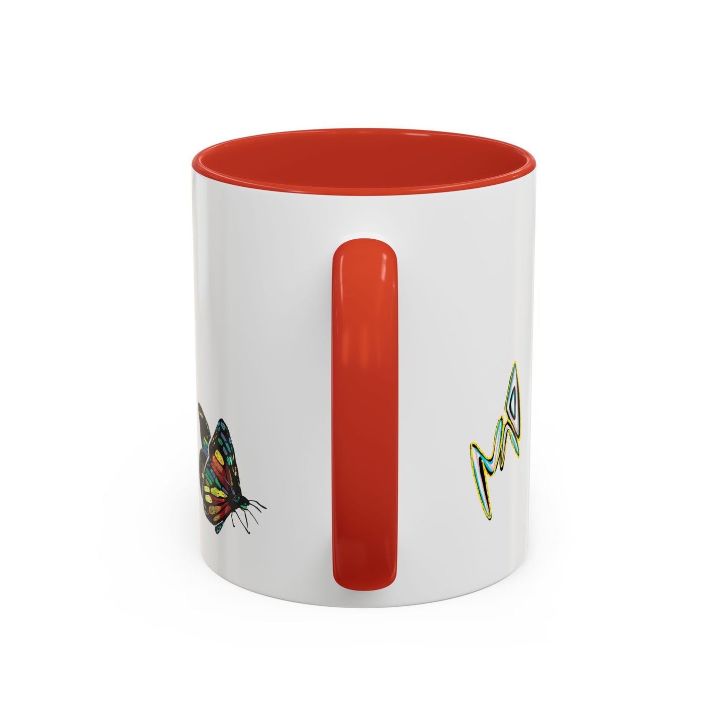 Colorful Butterfly Coffee Mug — Vibrant Monarch Art Accent Mug (11/15oz)