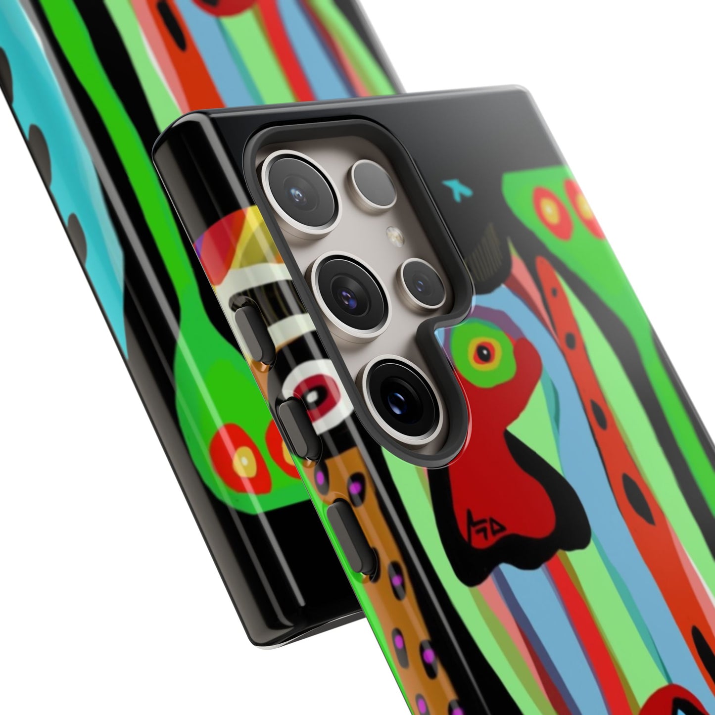 CRAZY.   Tribal Face Phone Case — Colorful Modern Art iPhone Cover