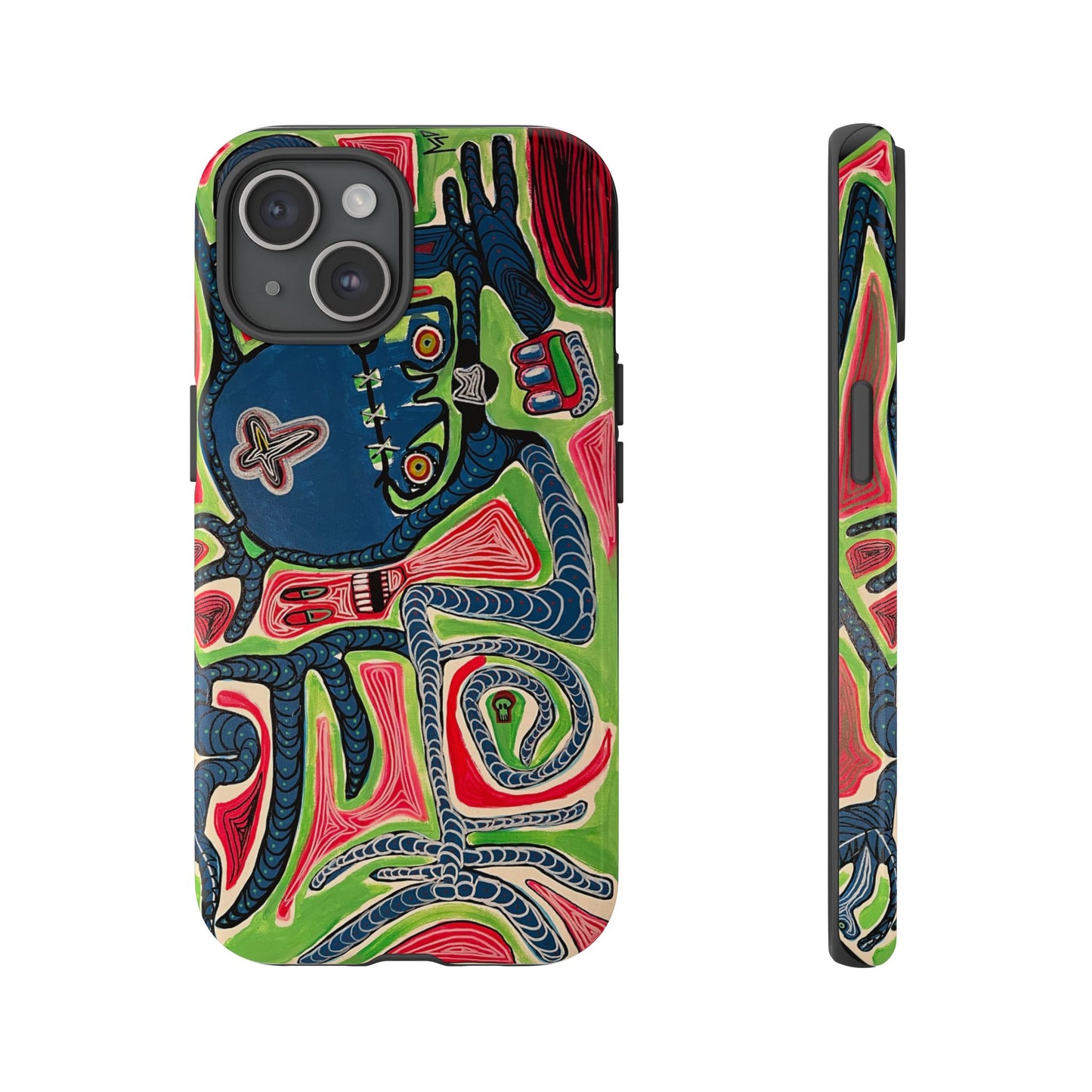 Abstract AFTERLIFE Phone Case — Bold Psychedelic Music Art