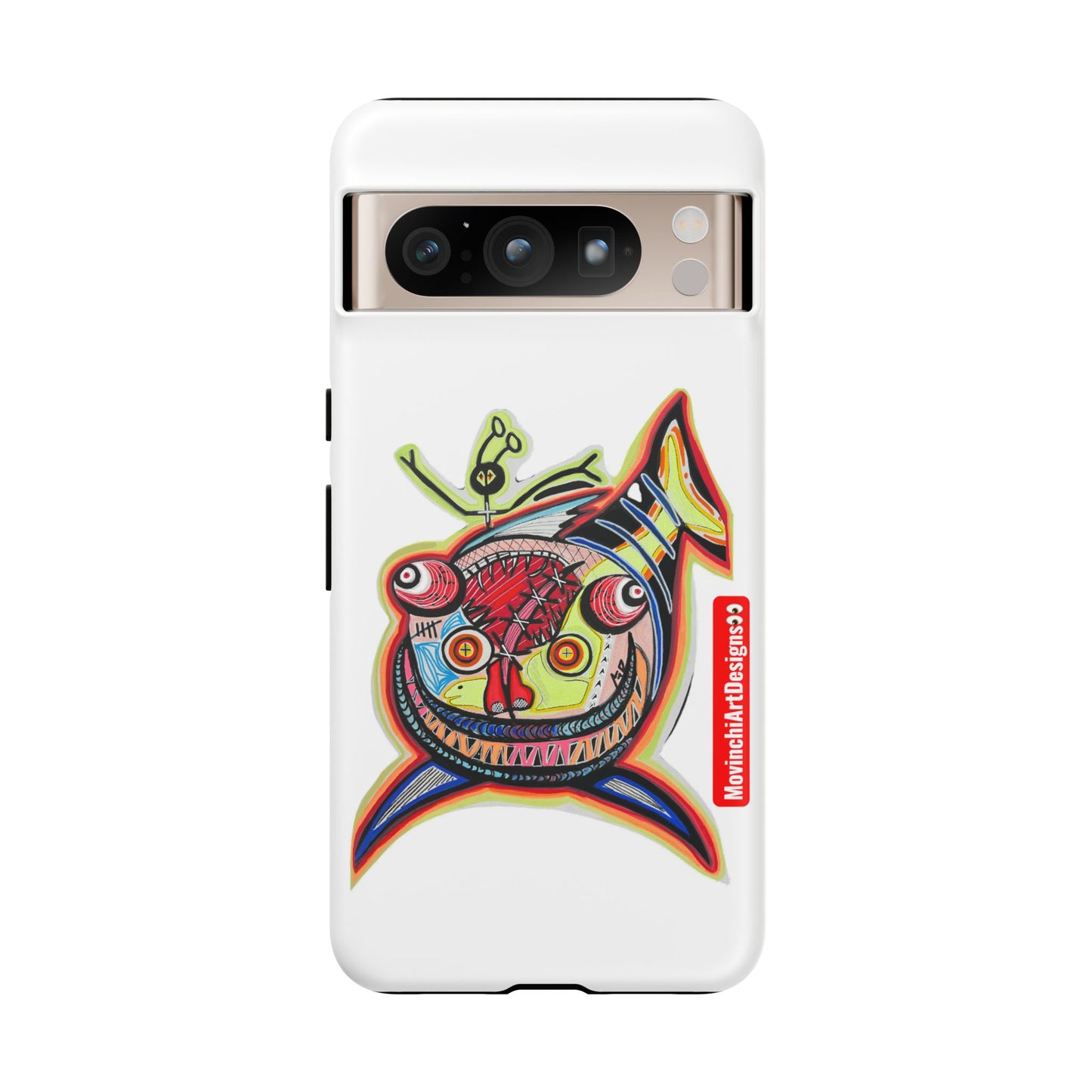 Phone Case — Colorful Abstract PARASITE  Fish Art Tough Cases