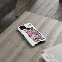 Colorful Owl Phone Case — Artistic Owl Illustration Tough Case