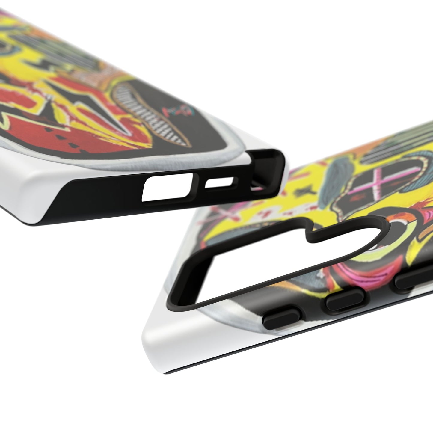 VINCENT.  Skull Riot Phone Case – Colorful Abstract Horror Art Protective Cover