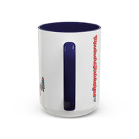 Edgy 3x  Horror Face Accent Coffee Mug (11/15oz) — 'ANAL 3X' Graphic