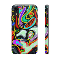 CRAZY4  Abstract Neon Skull Phone Case — Colorful Psychedelic Protective Cover