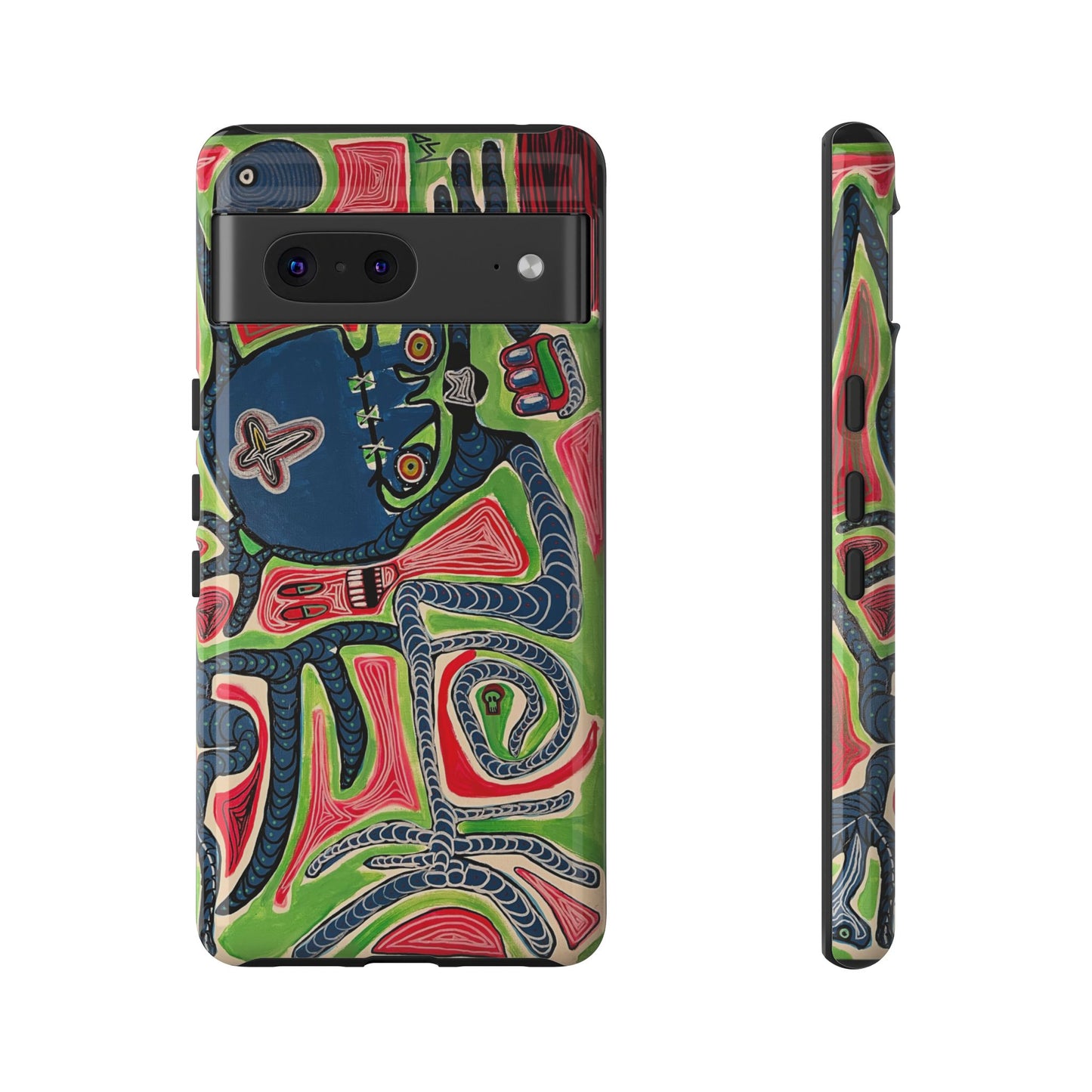 Abstract AFTERLIFE Phone Case — Bold Psychedelic Music Art