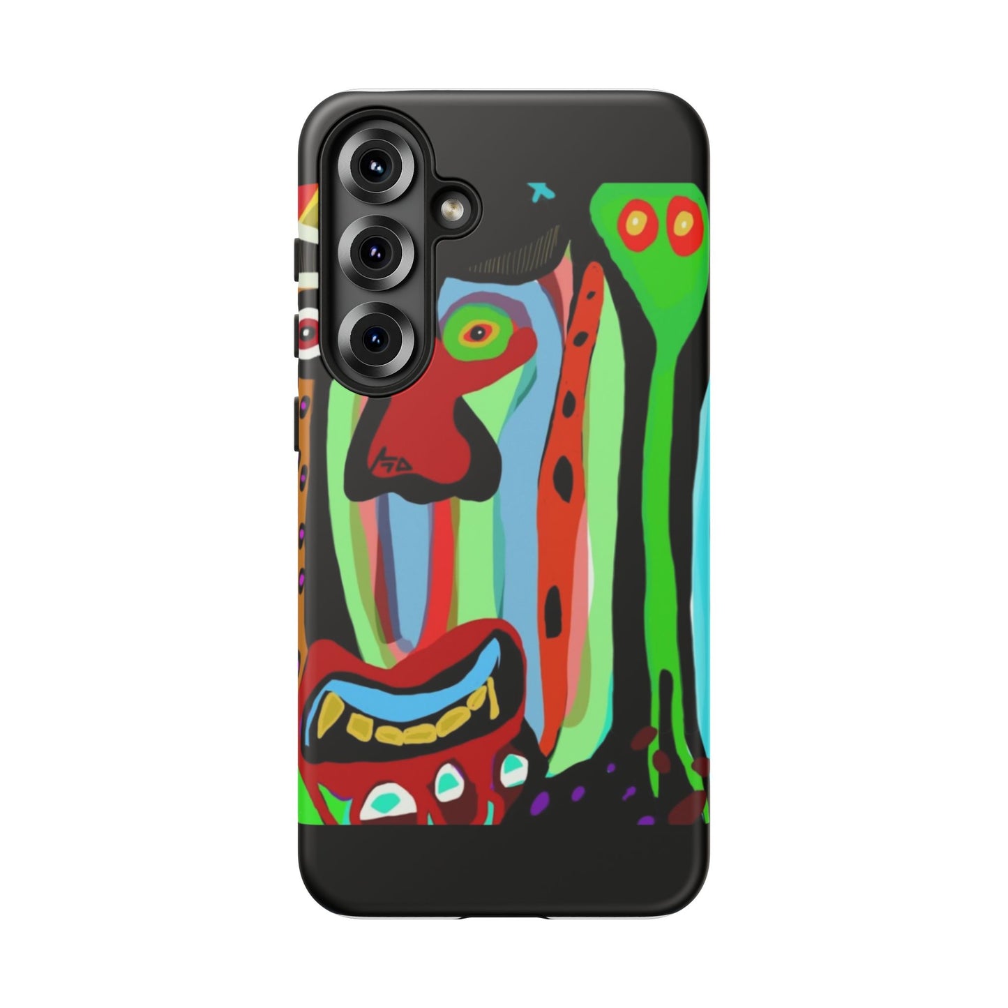 CRAZY.   Tribal Face Phone Case — Colorful Modern Art iPhone Cover