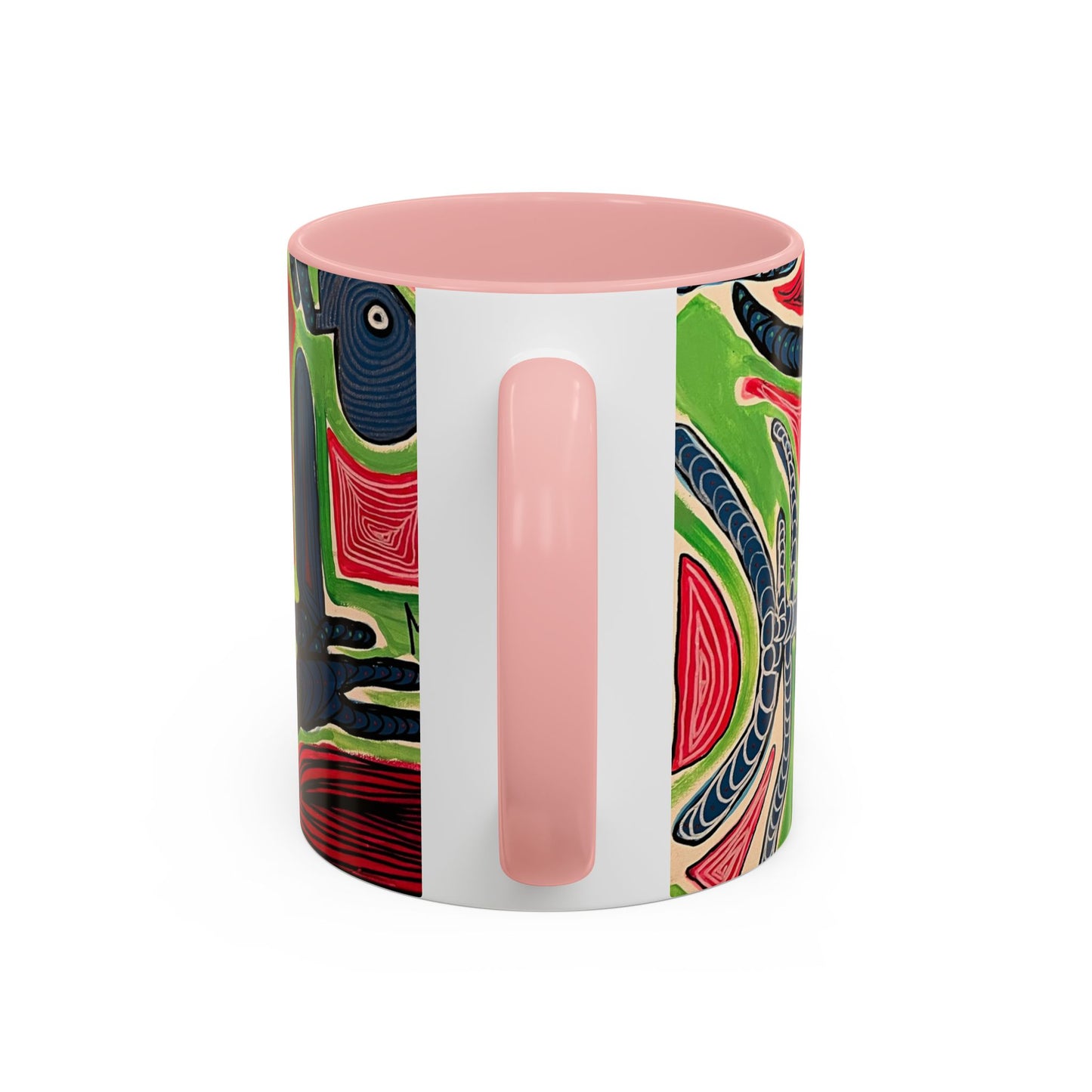 AFTER LIFE2.0  Abstract Neon Doodle Coffee Mug — Colorful Surreal Art Accent Mug (11/15oz)