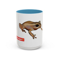 COQUI.  Frog Accent Coffee Mug — Cute Woodland Tree Frog Design (11/15 oz)