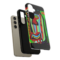 CRAZY.   Tribal Face Phone Case — Colorful Modern Art iPhone Cover