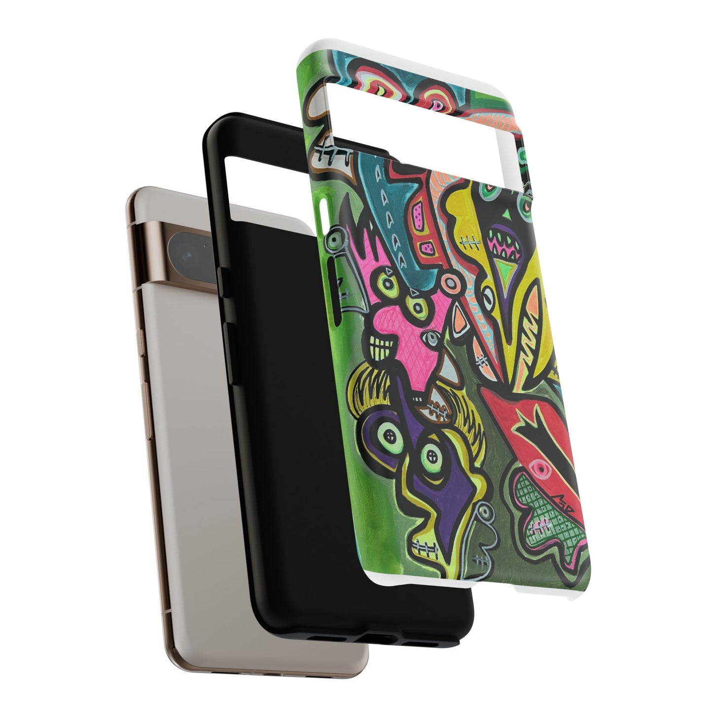 CONCERT  Abstract Graffiti Phone Case — Colorful Street Art Tough Cases