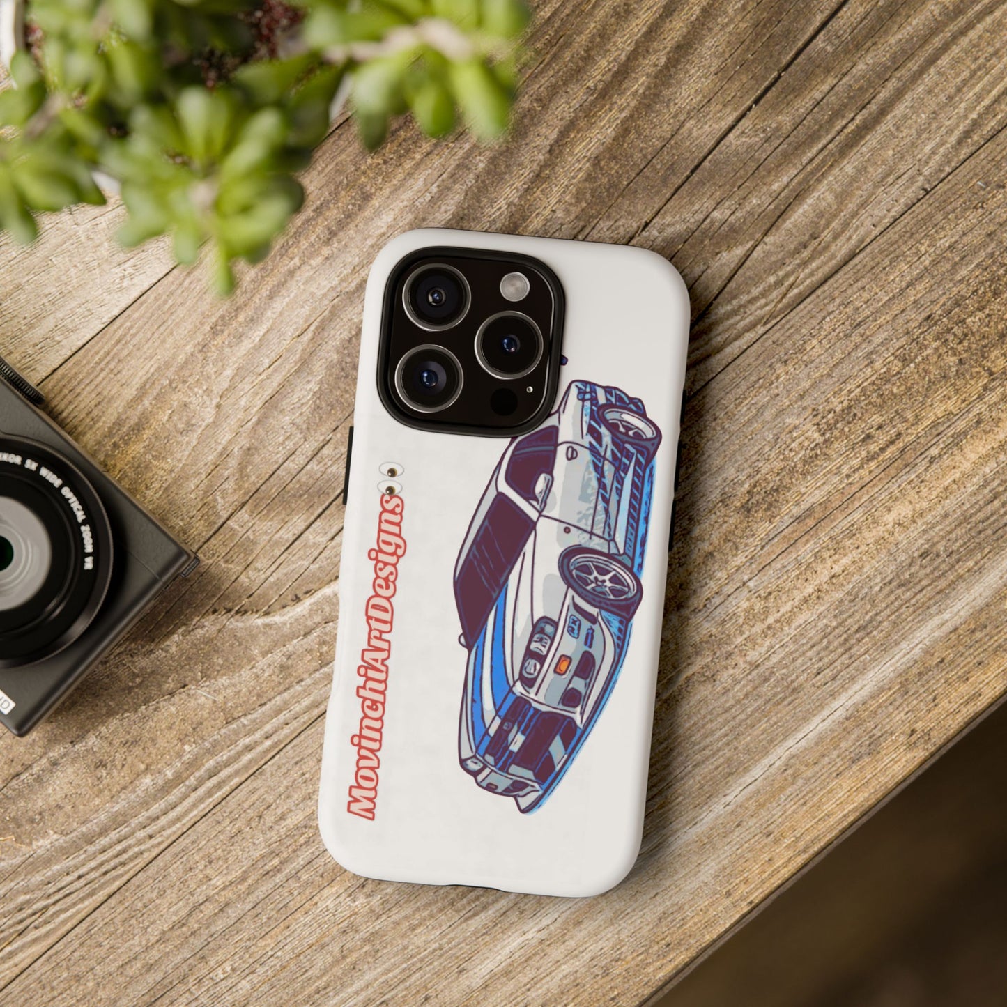 Retro Skyline r34 Phone Case — Vintage Sports Car Graphic