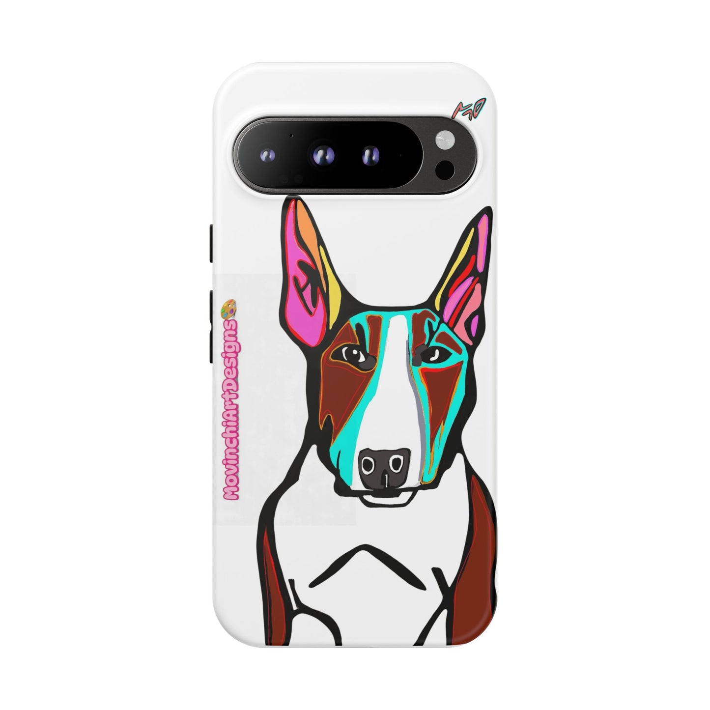 MR Bull Terrier Phone Case — Colorful Pop Art Tough Cases for Dog Lovers
