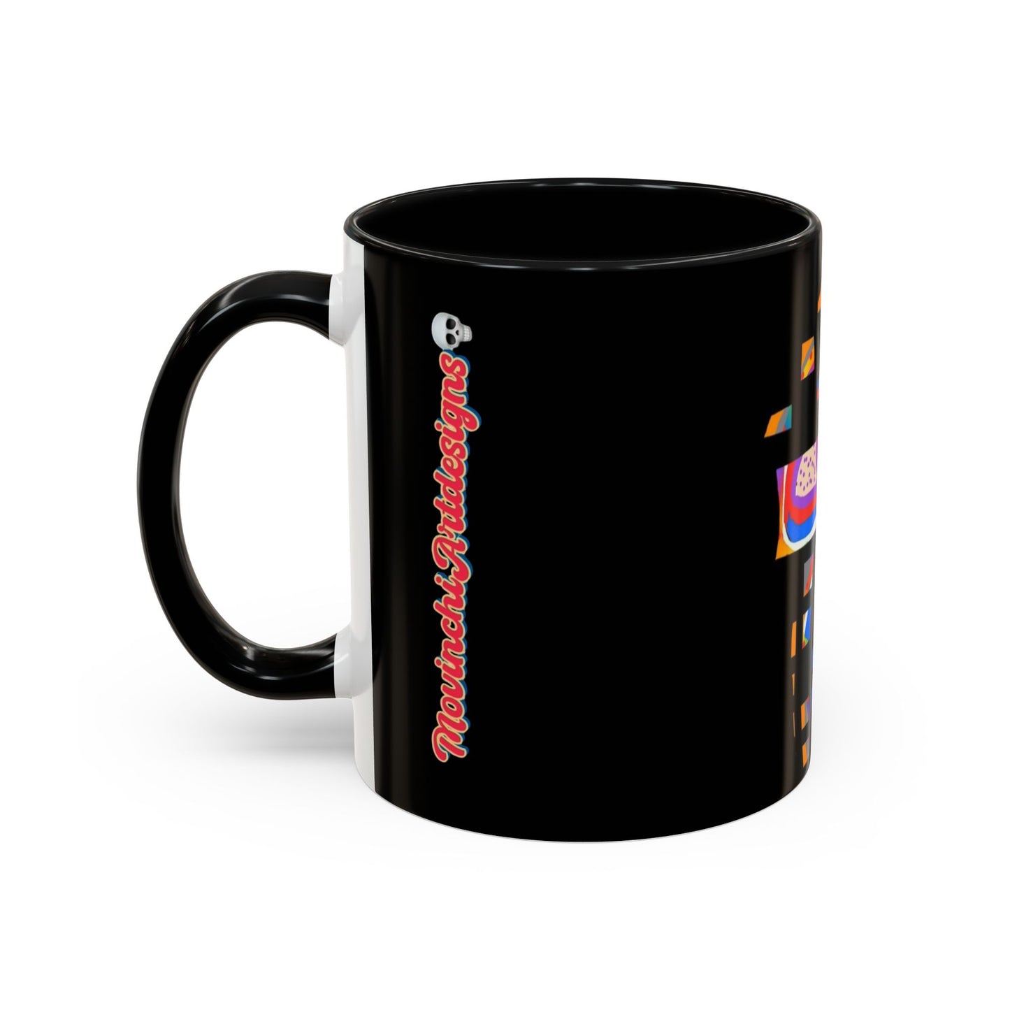 Coffee Mug — Colorful Abstract Cross Accent Ceramic Mug (11/15 oz)