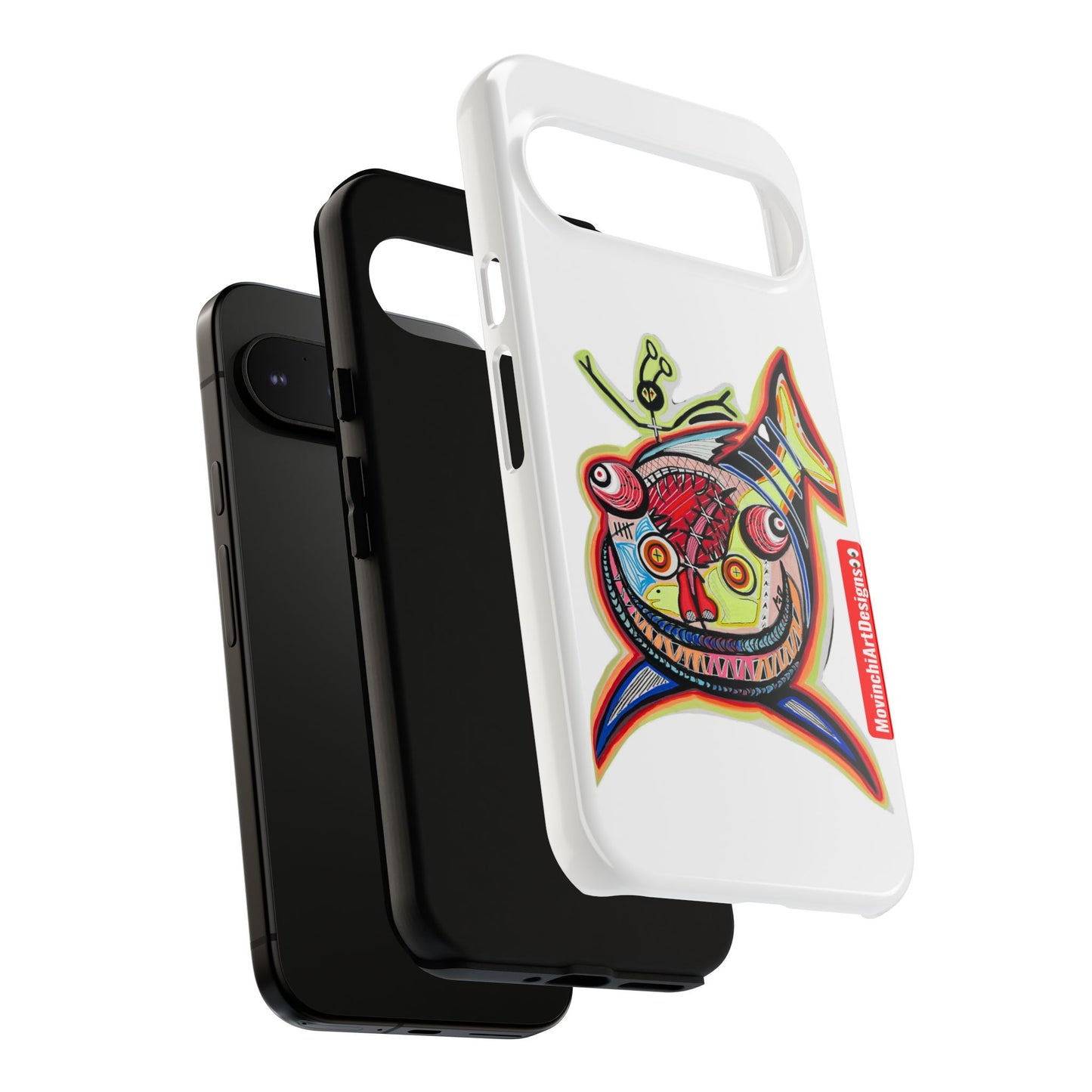 Phone Case — Colorful Abstract PARASITE  Fish Art Tough Cases