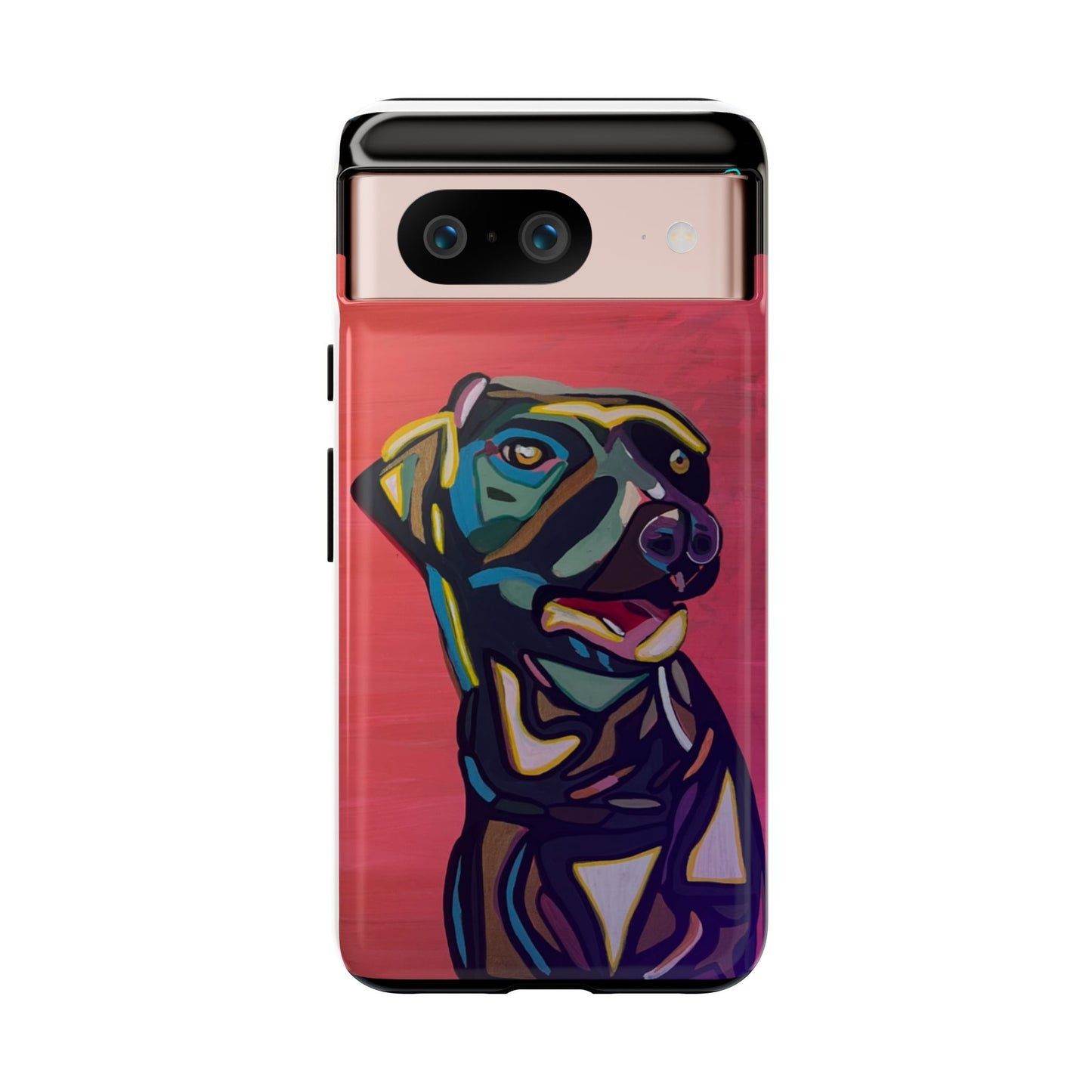 Colorful Pit LABRADOR Tough Phone Case — Vibrant Pop Art Dog Design