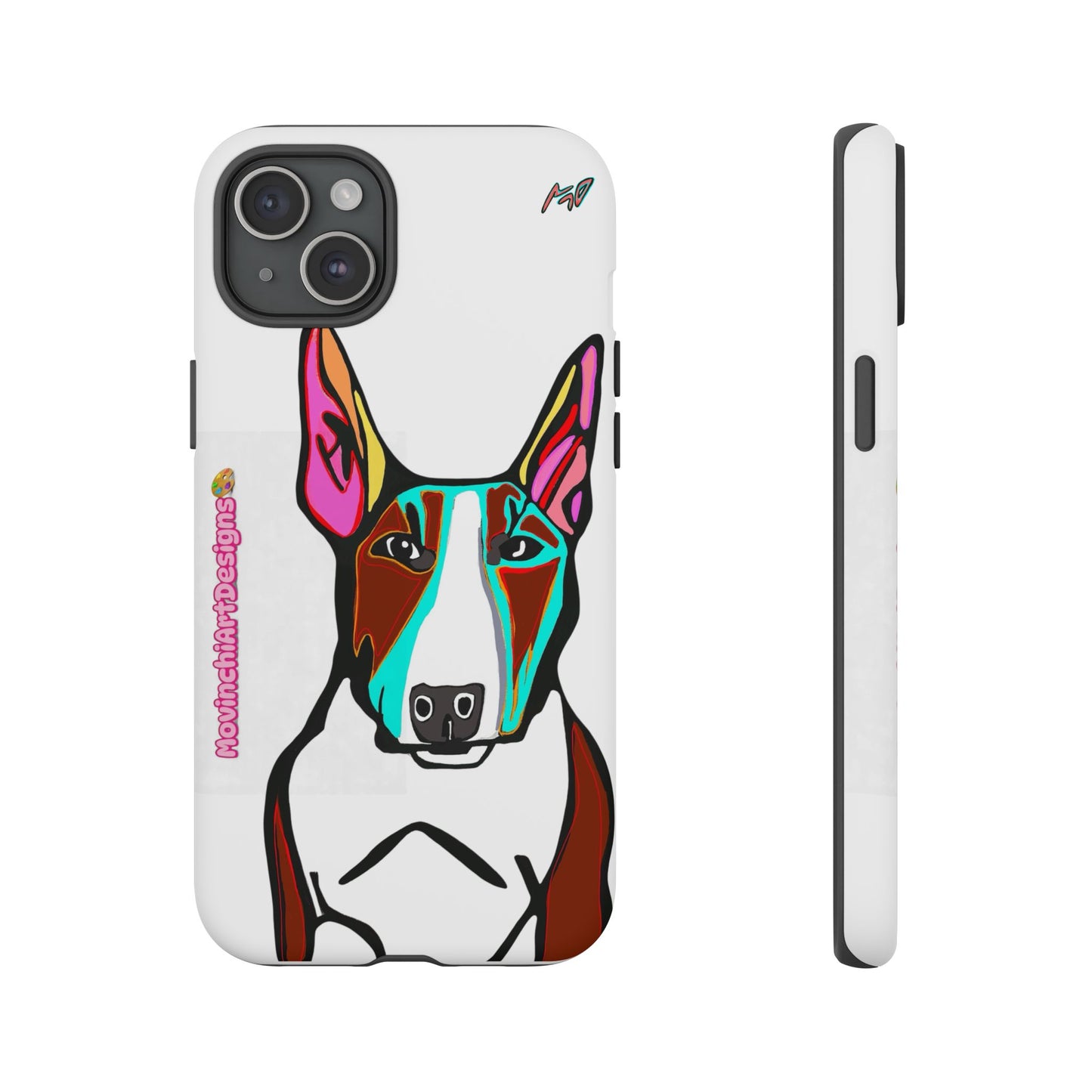 MR Bull Terrier Phone Case — Colorful Pop Art Tough Cases for Dog Lovers
