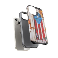 Puerto Rican Flag Phone Case - Rustic Coquí Door Design Tough Case