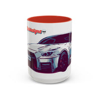 R35.  Sports Car Accent Mug — Nissan GT-R Inspired Coffee Cup (11/15oz)