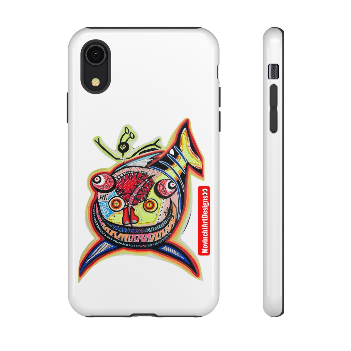 Phone Case — Colorful Abstract PARASITE  Fish Art Tough Cases