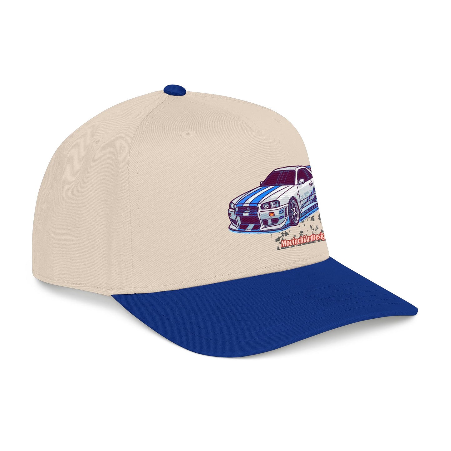 Racing Skyline Embroidered Cap — Vintage GT Sports Car Hat