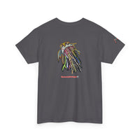 Graphic Tee — Colorful CRAZY TUNA  Illustration Back Print Tee