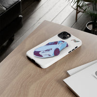 Melvin White Sports Car Phone Case - Retro Pop Art Supercar Protective Tough Case