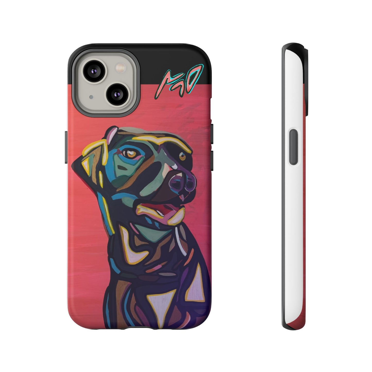 Colorful Pit LABRADOR Tough Phone Case — Vibrant Pop Art Dog Design
