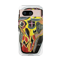 VINCENT.  Skull Riot Phone Case – Colorful Abstract Horror Art Protective Cover