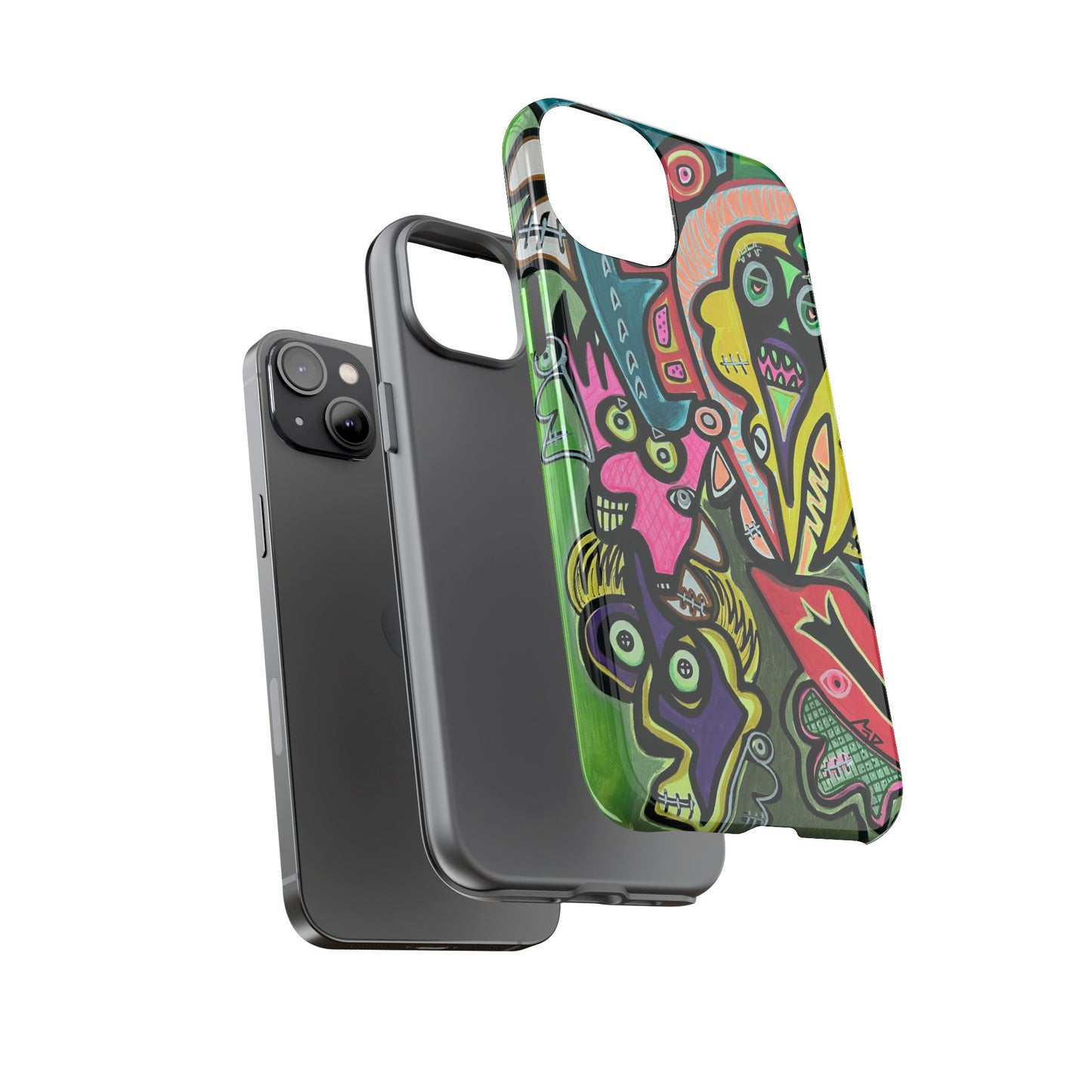 CONCERT  Abstract Graffiti Phone Case — Colorful Street Art Tough Cases