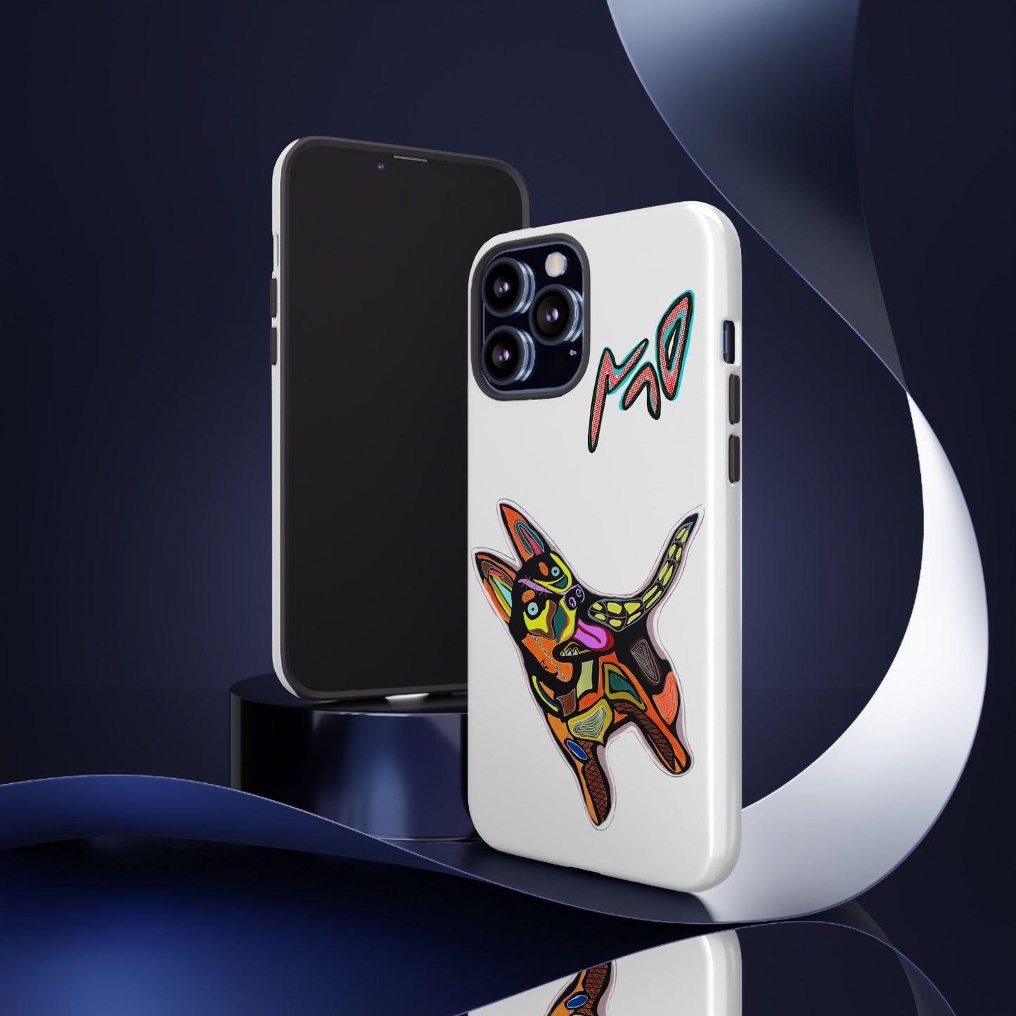 HUSKY  Colorful Abstract Dog Phone Case — 'MAD' Signature Protective Case