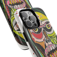 KUNTA.  Abstract Tribal Skull Phone Case — Colorful Street Art Protective Cover
