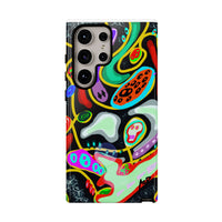 CRAZY4  Abstract Neon Skull Phone Case — Colorful Psychedelic Protective Cover