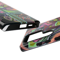 HEART ATTACK Abstract Neon Face Tough Phone Case – Vibrant Art Phone Cover